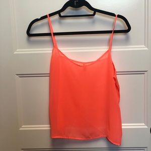 Neon orange tank